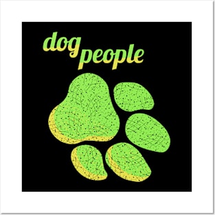 Dog people - lime lemon Posters and Art